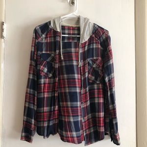 Hooded flannel